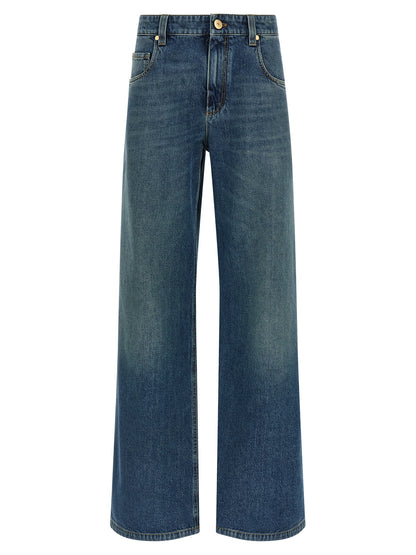 Brunello Cucinelli Blaue Baumwolljeans Denim