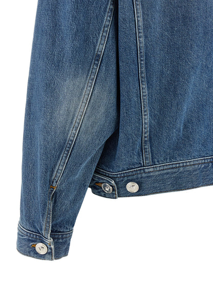 Versace Blaue Jeansjacke aus Baumwolle