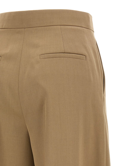Max Mara Braune Hose aus reiner Schurwolle