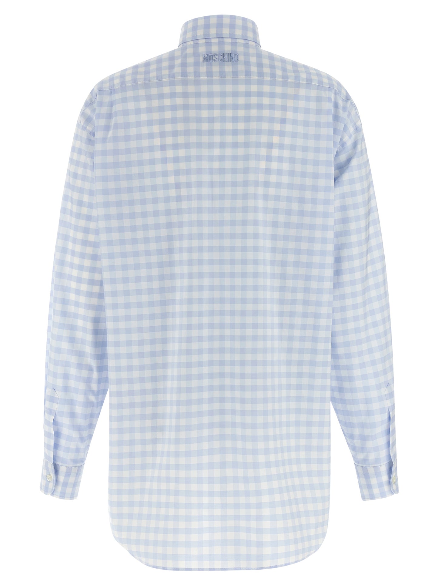 Moschino Blaue Baumwollbluse