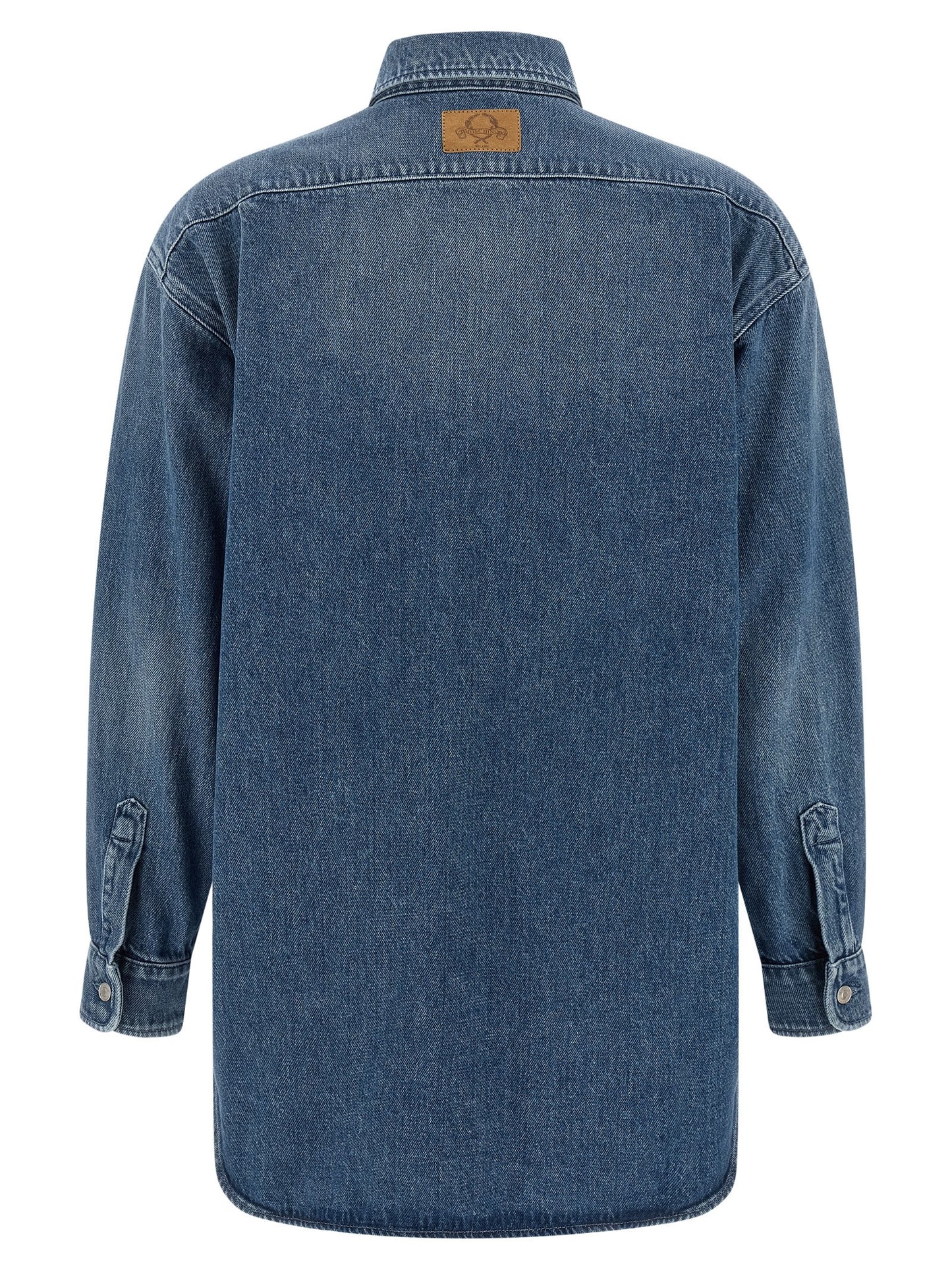 Moschino Blaue Baumwollbluse