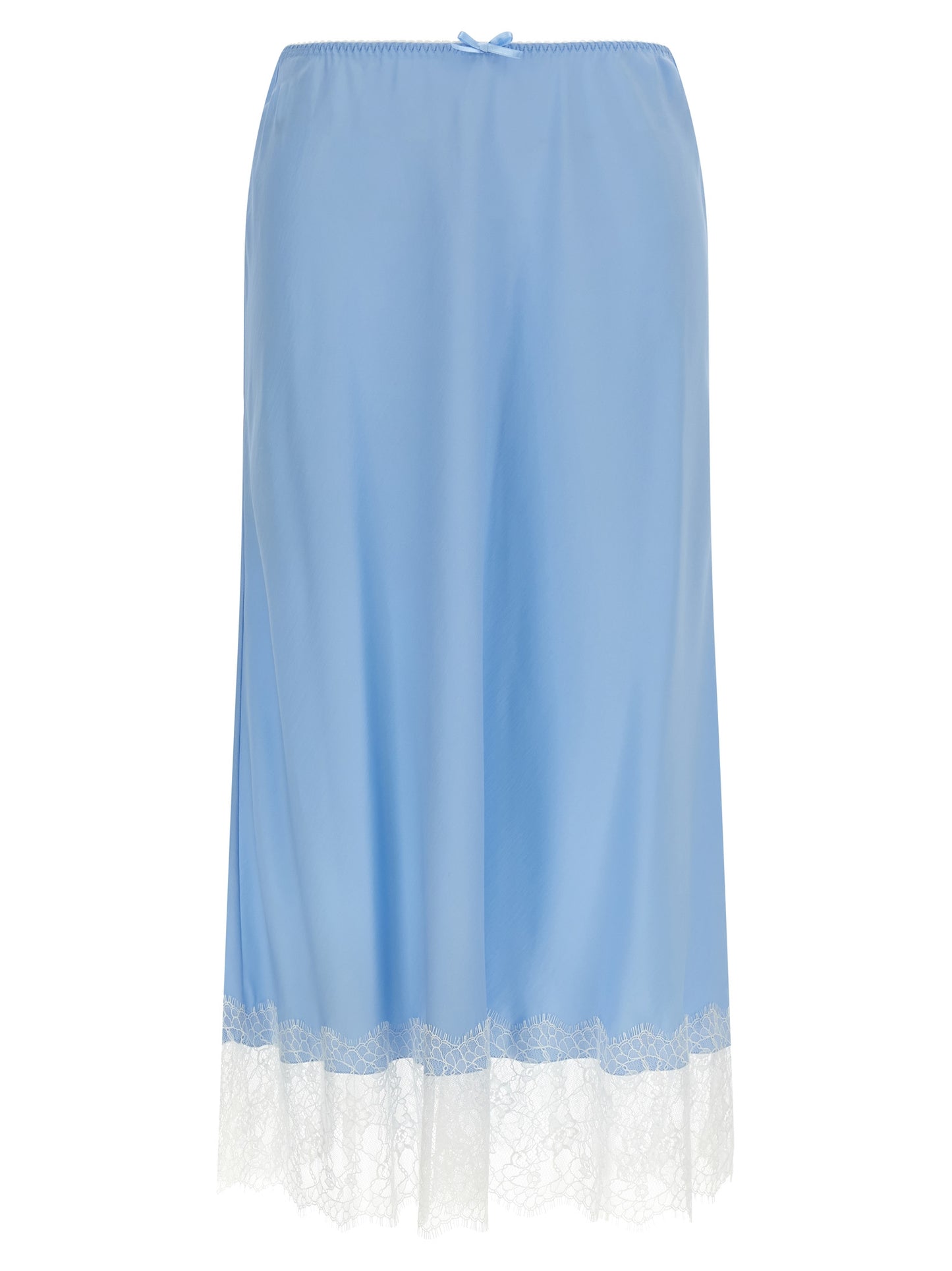 Moschino Blaue Midi-Rock aus Acetat