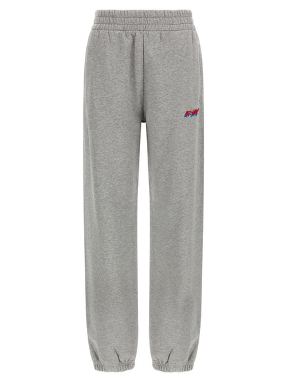 Off-White Graue Baumwoll-Jogginghose (Sporthose)