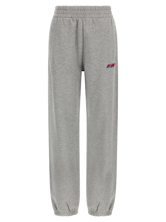 Off-White Graue Baumwoll-Jogginghose (Sporthose)