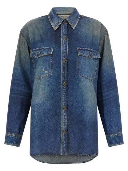 Golden Goose Blaue Polyester-Bluse