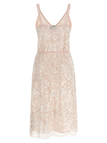 Twinset Mehrfarbiges Midikleid aus Polyester