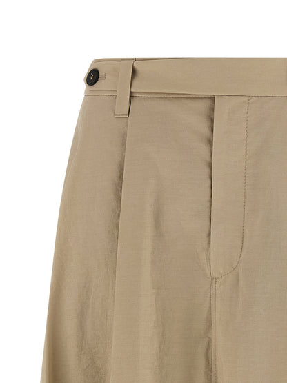 Brunello Cucinelli Beiger Baumwoll-Midirock
