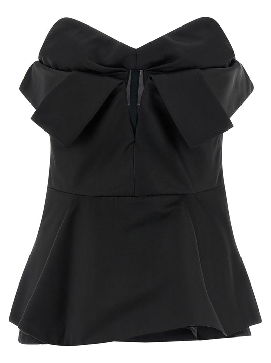 Alexander McQueen Schwarze Tanktops aus Polyester
