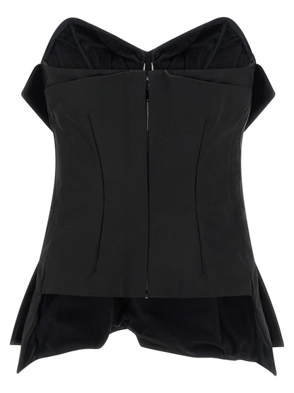 Alexander McQueen Schwarze Tanktops aus Polyester