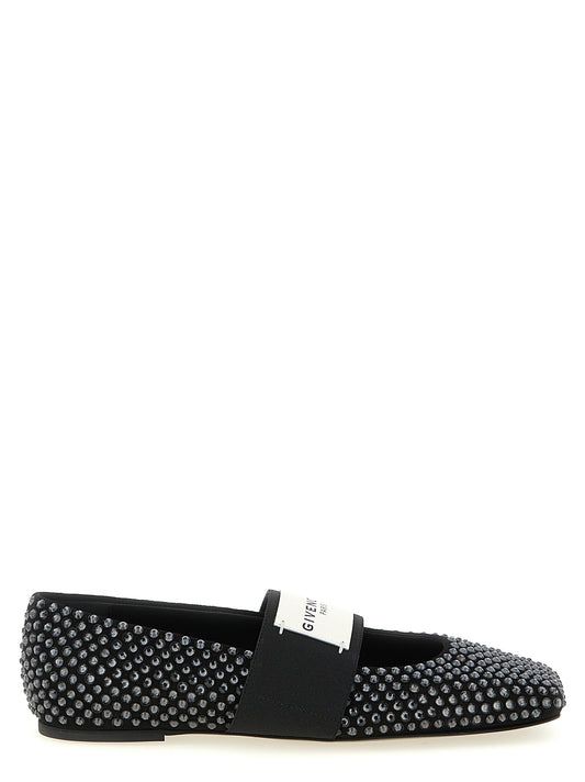 Givenchy Schwarze Ballerinas aus Kalbsleder
