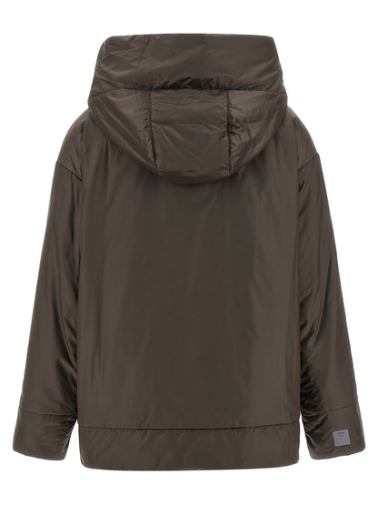 Max Mara Braune Shell-Jacke aus Polyester