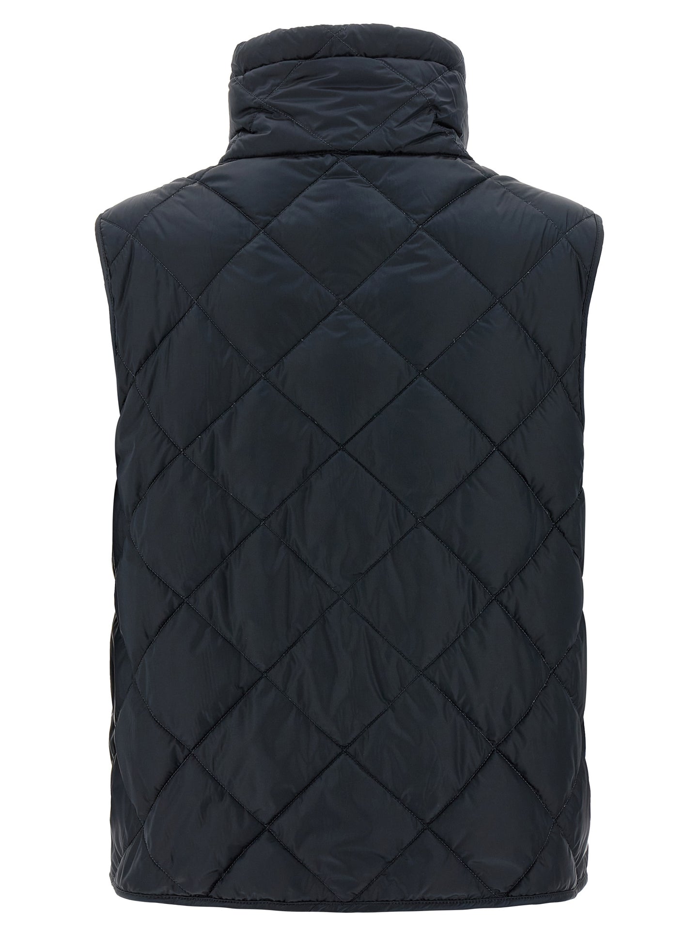Max Mara Blaue Ärmellose Jacke aus Polyamid