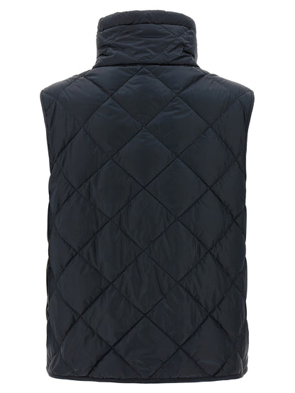 Max Mara Blaue Ärmellose Jacke aus Polyamid