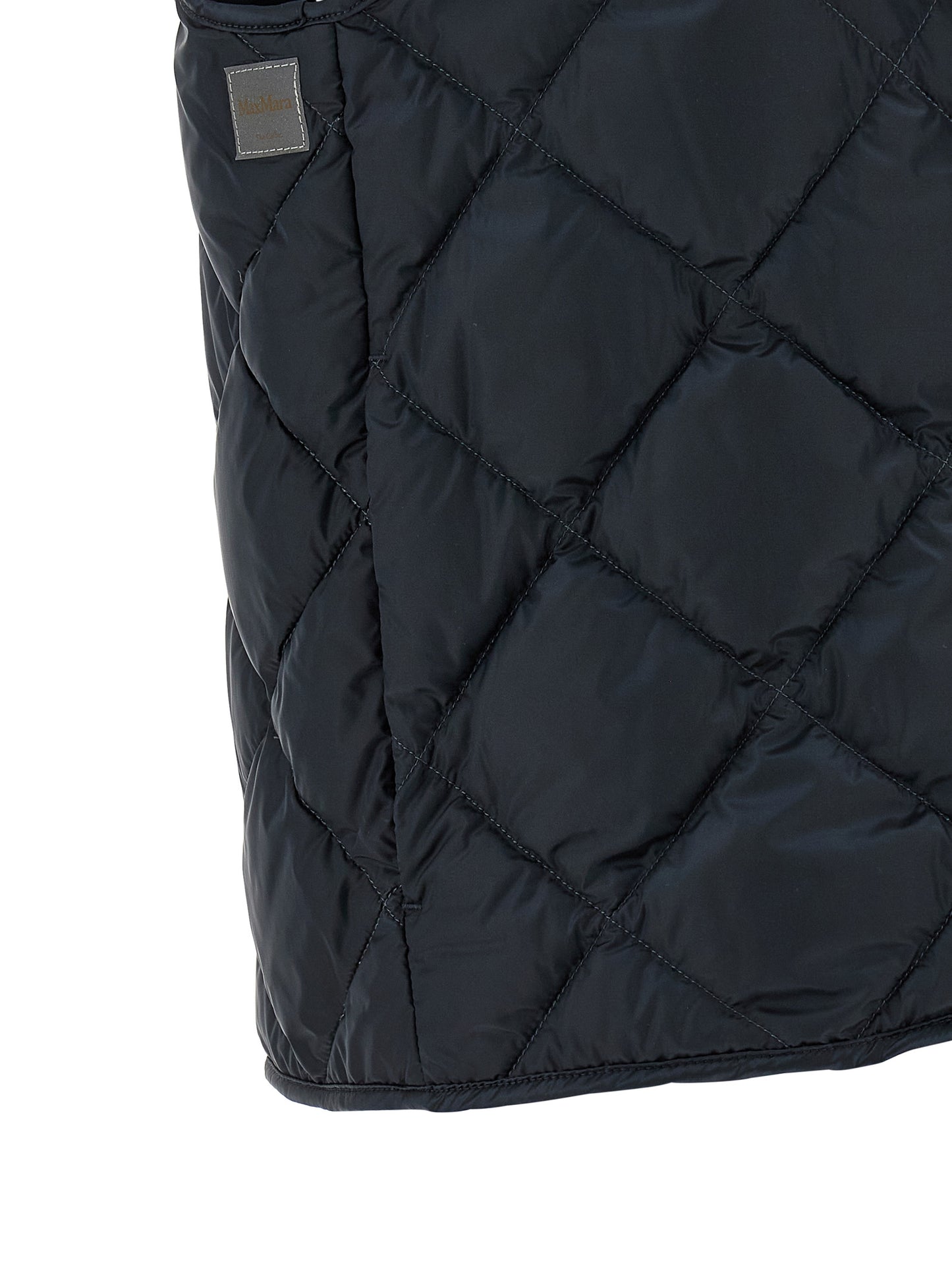 Max Mara Blaue Ärmellose Jacke aus Polyamid