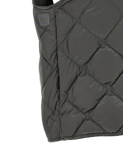 Max Mara Graue ärmellose Jacke aus Polyamid