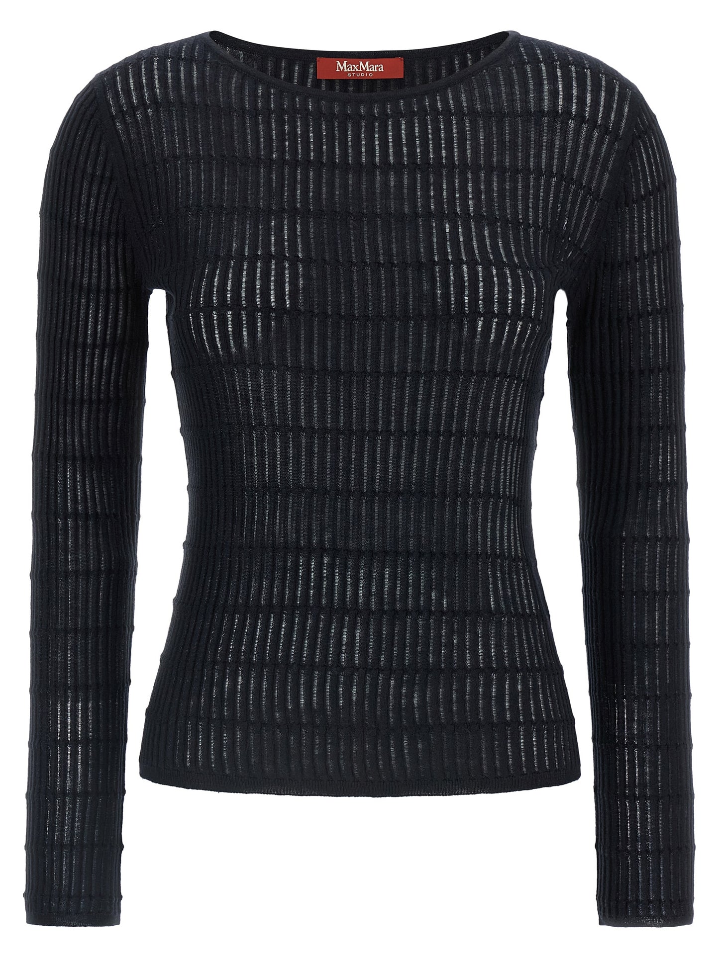 Max Mara Blauer Seiden-Cardigan