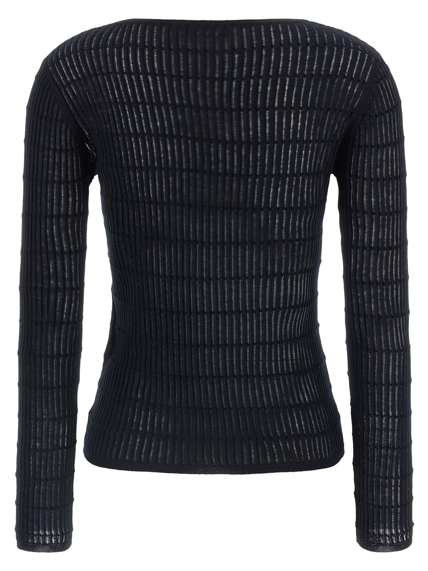 Max Mara Blauer Seiden-Cardigan
