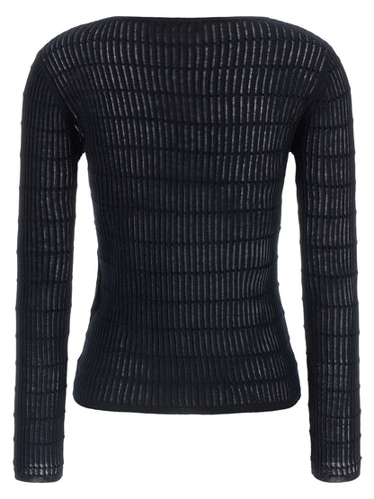Max Mara Blauer Seiden-Cardigan