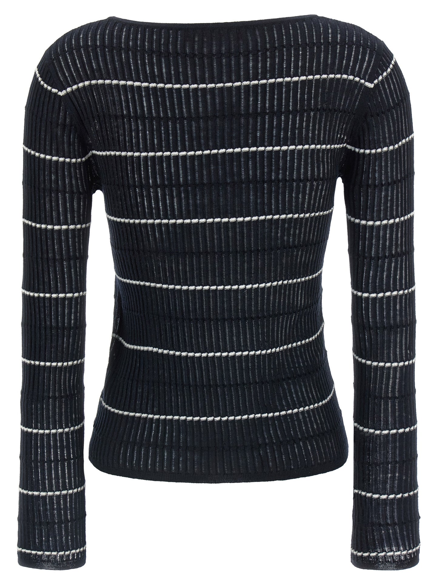 Max Mara Blauer Seiden-Cardigan