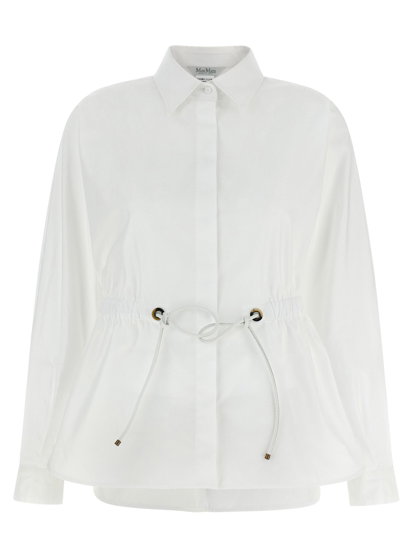 Max Mara Weiße Baumwollbluse