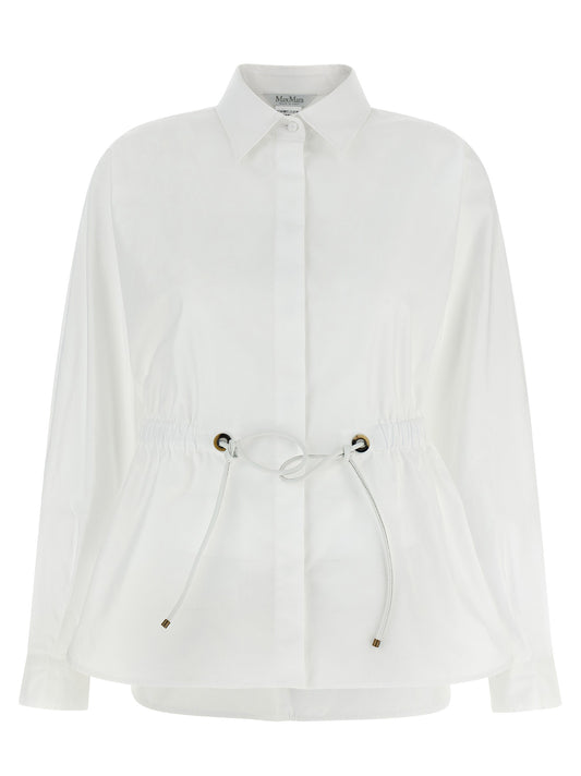 Max Mara Weiße Baumwollbluse