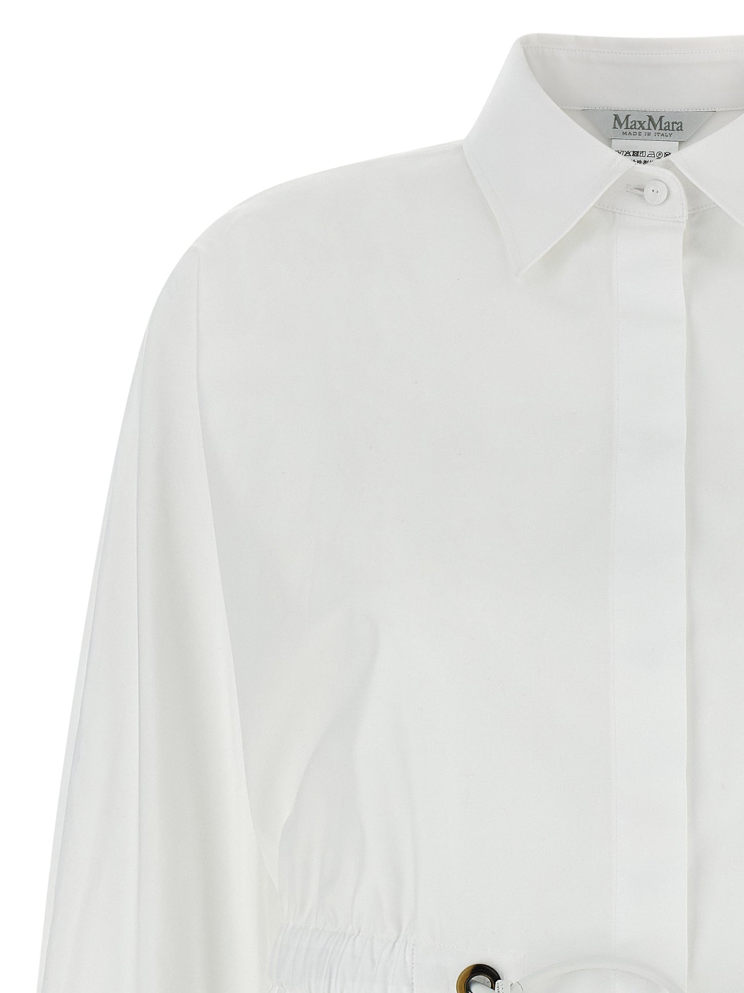 Max Mara Weiße Baumwollbluse