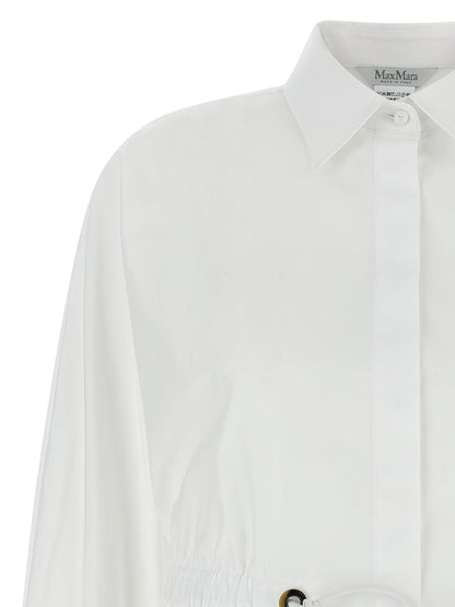 Max Mara Weiße Baumwollbluse
