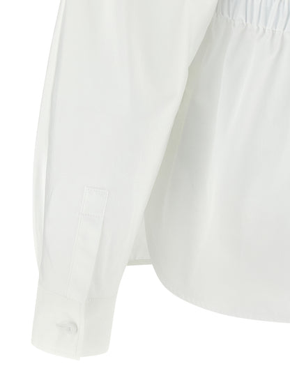 Max Mara Weiße Baumwollbluse