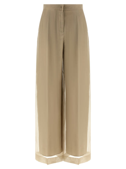 Max Mara Beige Seidenhose
