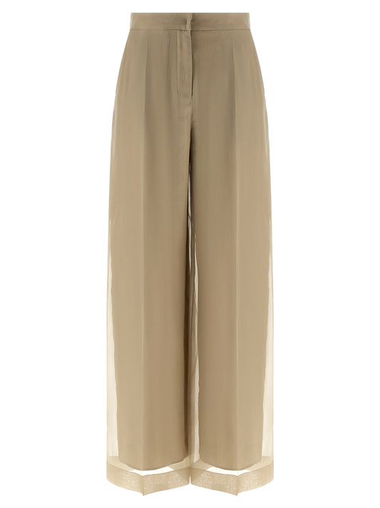 Max Mara Beige Seidenhose