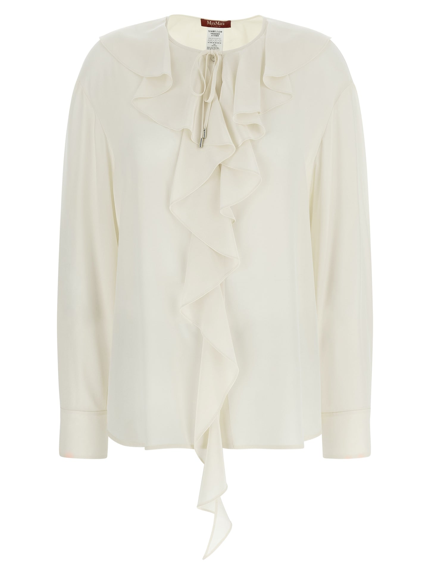 Max Mara Seidenbluse in Weiß