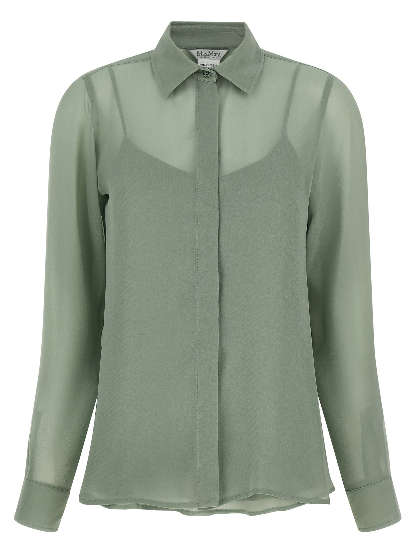 Max Mara Zweifarbige Seidenbluse