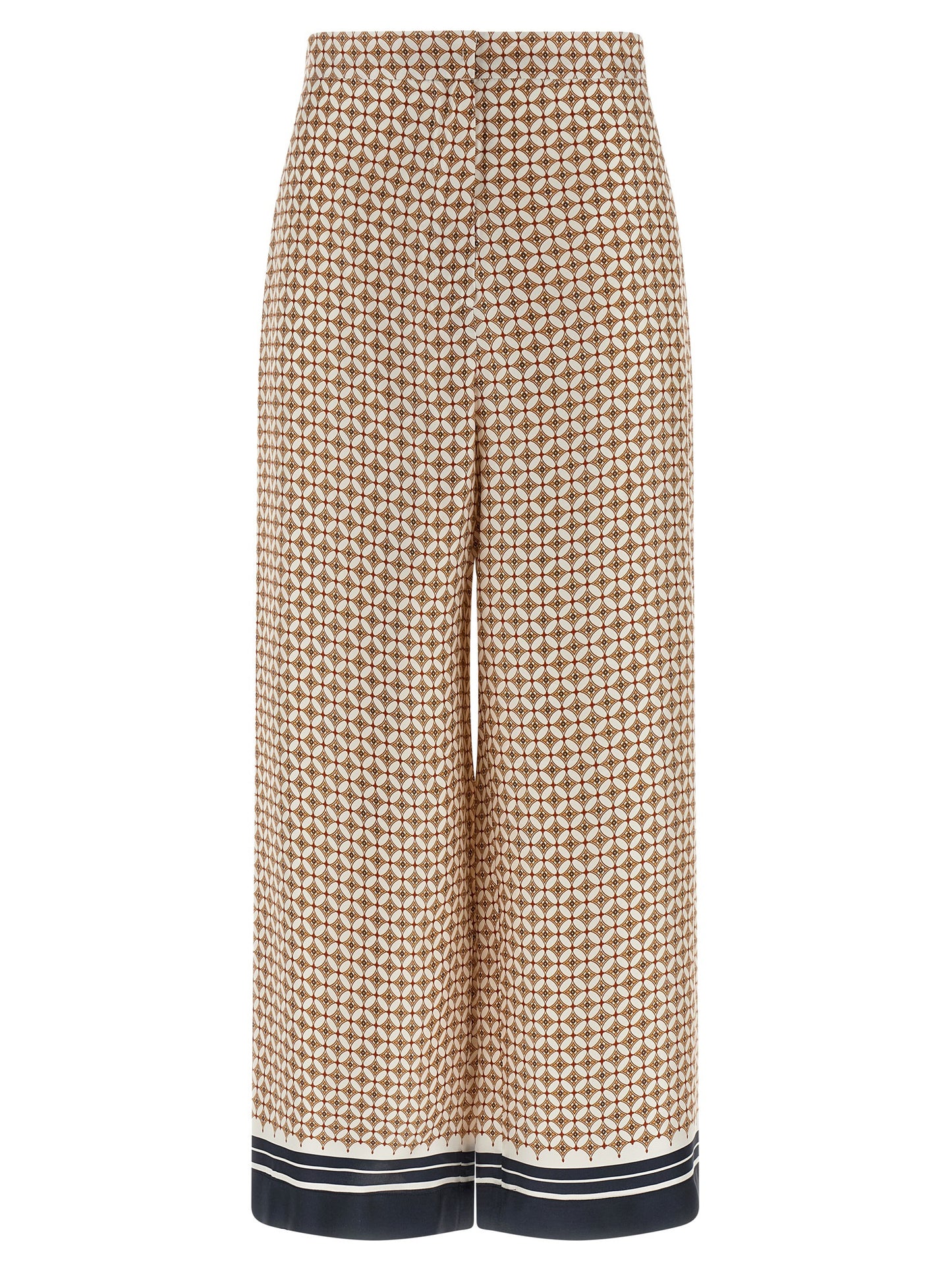 Max Mara Blaue Seidenhose