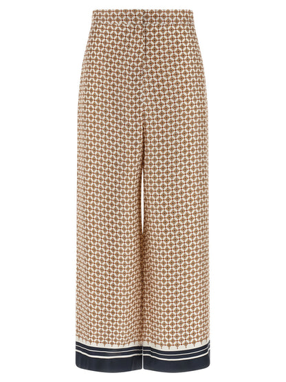 Max Mara Blaue Seidenhose