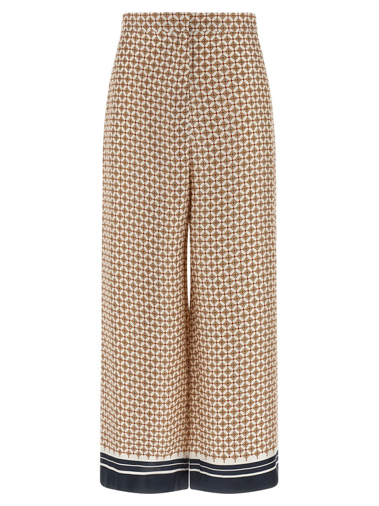 Max Mara Blaue Seidenhose