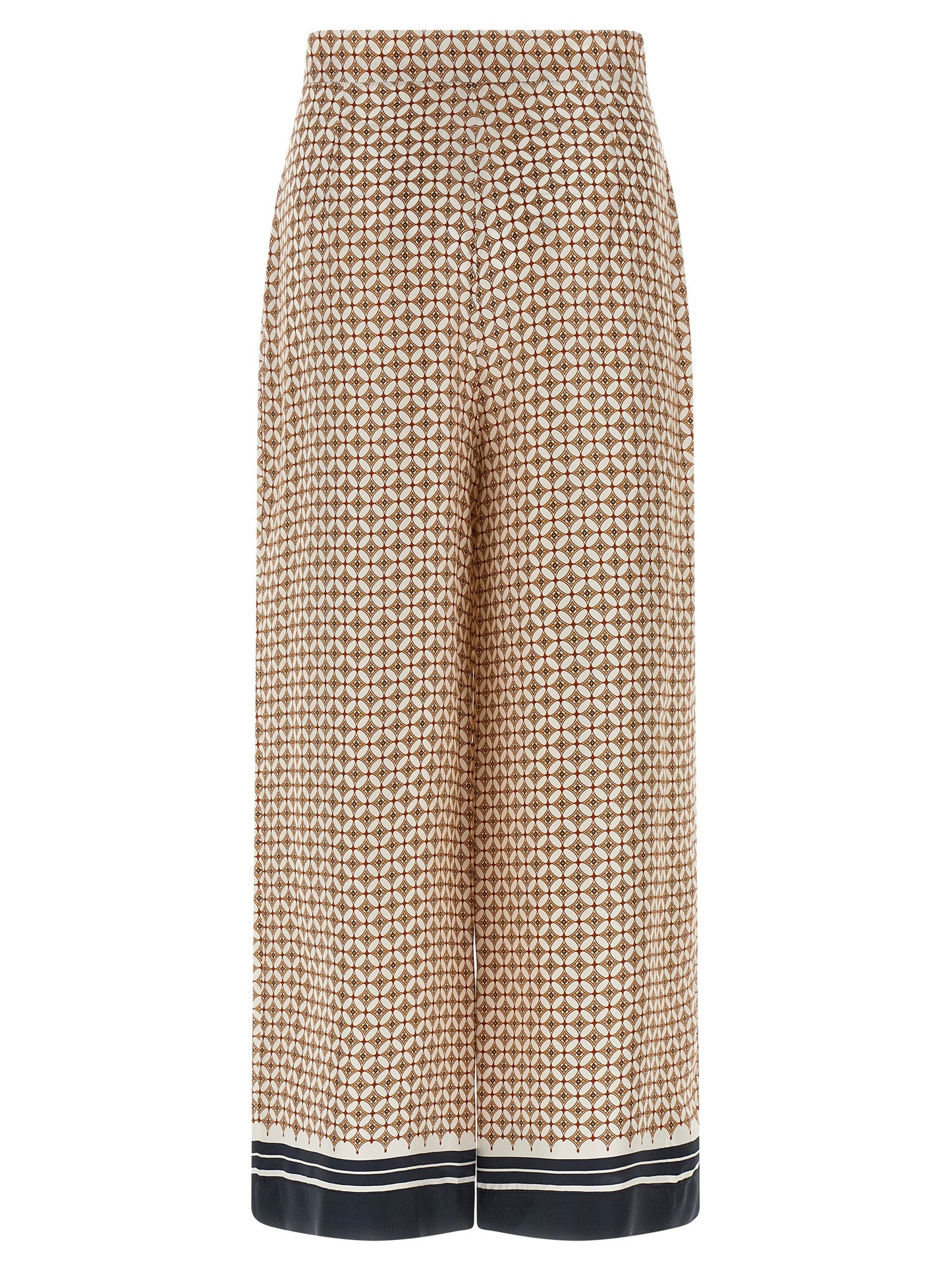 Max Mara Blaue Seidenhose