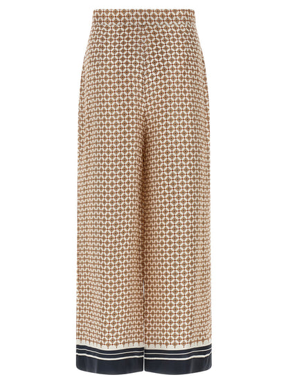 Max Mara Blaue Seidenhose