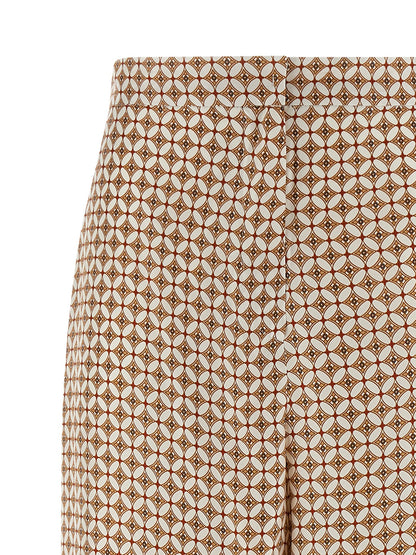 Max Mara Blaue Seidenhose