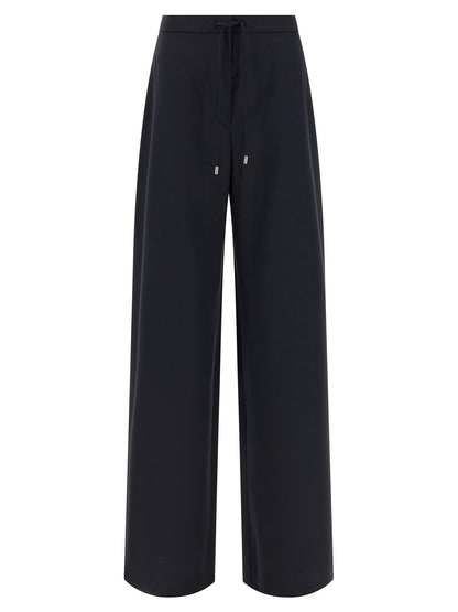 Max Mara Blaue Hose aus reiner Schurwolle