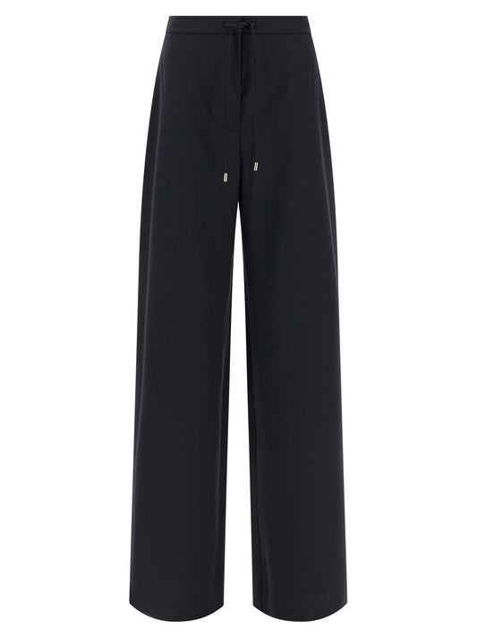 Max Mara Blaue Hose aus reiner Schurwolle