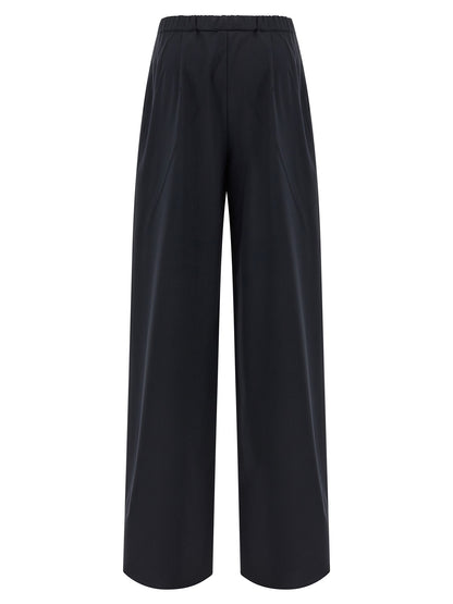 Max Mara Blaue Hose aus reiner Schurwolle