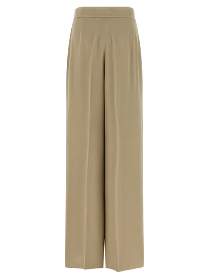 Max Mara Beige Seiden-Anzughose