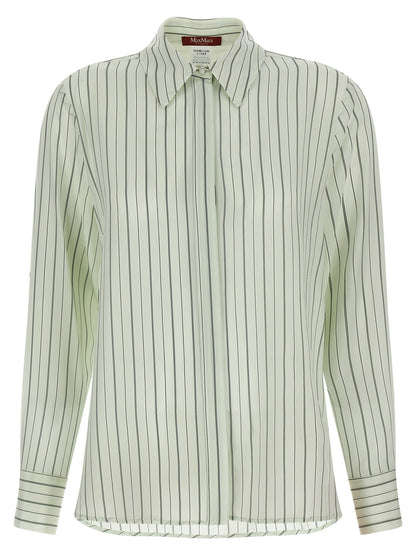 Max Mara Zweifarbige Seidenbluse
