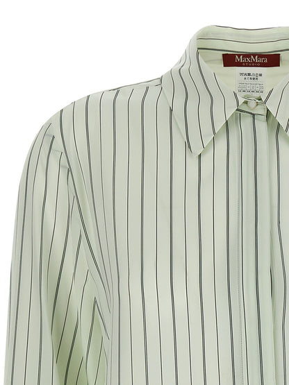 Max Mara Zweifarbige Seidenbluse