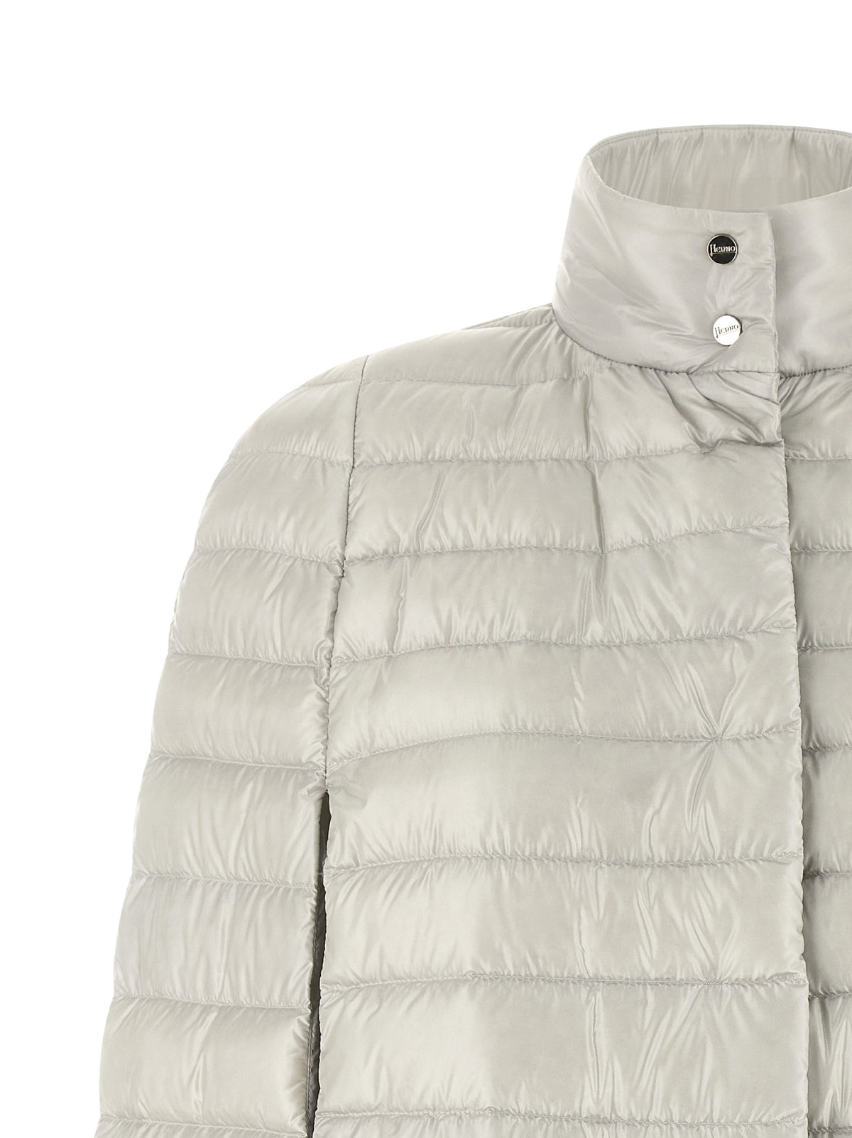 Herno Graue Polyamid-Jacke in voller Länge – Produktansicht 3 | Arca Lucia