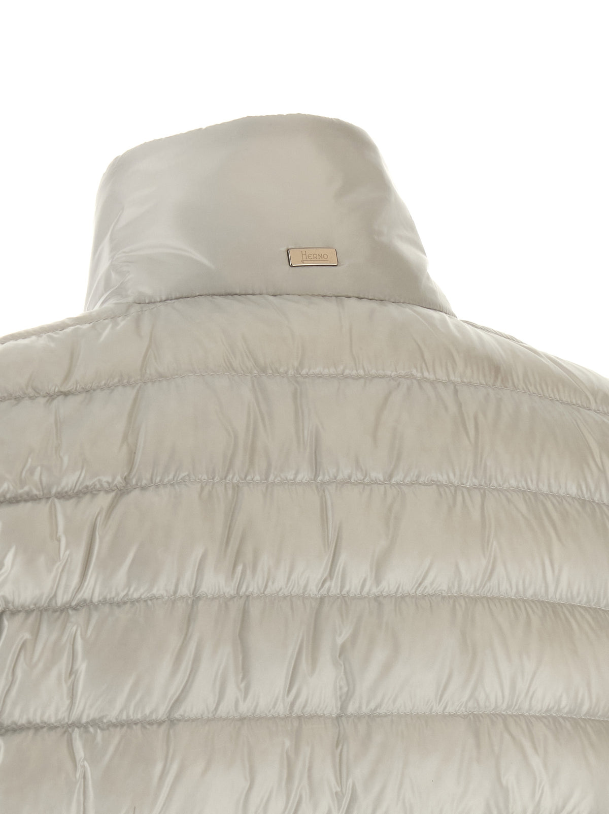 Herno Graue Polyamid-Jacke in voller Länge – Produktansicht 5 | Arca Lucia