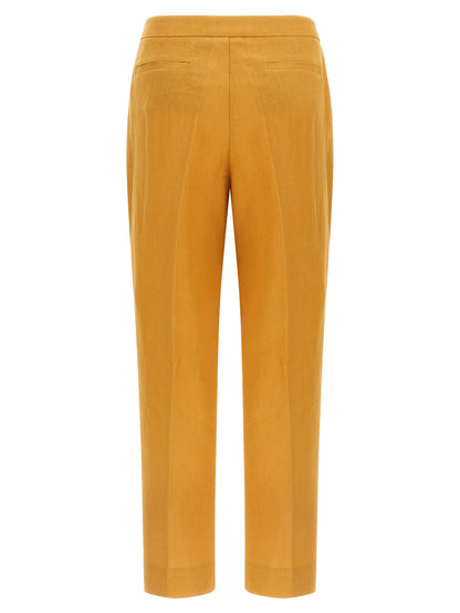 Herno Orange Leinen Casual Hose – Produktansicht 2 | Arca Lucia