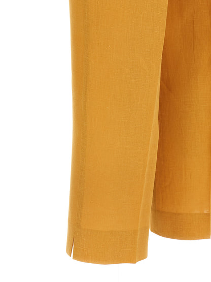 Herno Orange Leinen Casual Hose – Produktansicht 5 | Arca Lucia
