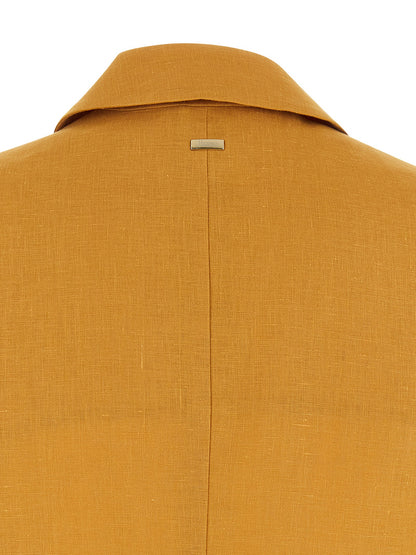 Herno Ärmellose Zweifarbige Leinenjacke – Produktansicht 4 | Arca Lucia