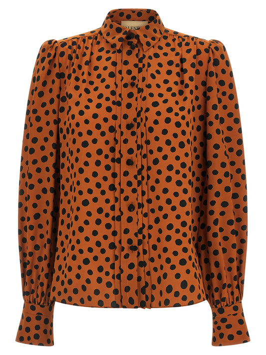 Valentino Garavani Orange Seidenbluse